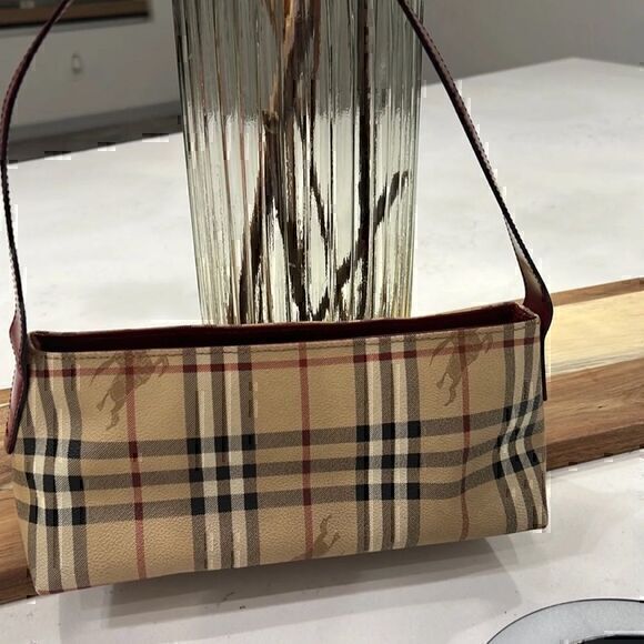 Burberry Handbags - Burberry Haymarket Check Bag 
